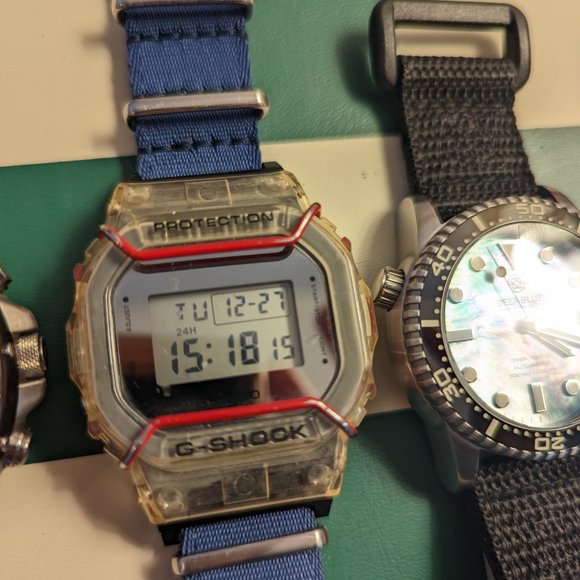 Casio G-Shock DW- 5600SK-1 with NATO strap adapter - Picture 9 of 10